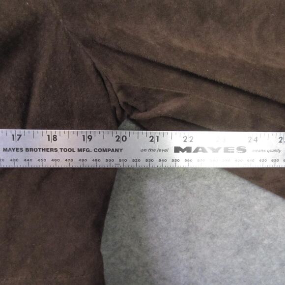 Guess Jacket Womens Large Brown Faux Suede Leopard Faux Fur Trim Coat Winter - Picture 5 of 9